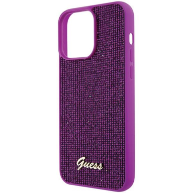 Dėklas Guess Disco Metal Script   iPhone 15 Pro Max - Rožinis 5