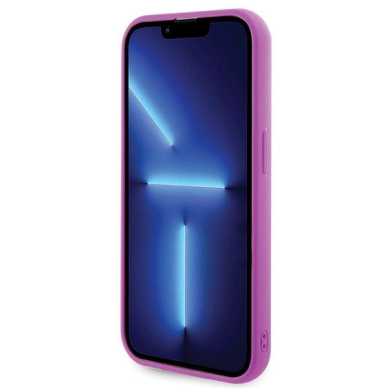 Dėklas Guess Disco Metal Script   iPhone 15 Pro - Rožinis 4