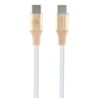 Guess Ebossed Logo USB-C / USB-C Kabelis 1.5m Fast Charging - Gold