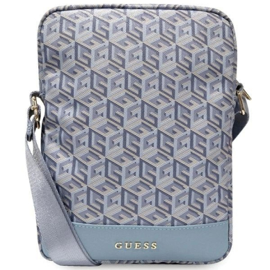 Originalus Guess dėklas GCube Stripe Tablet Bag for a 10 tablet - Mėlynas