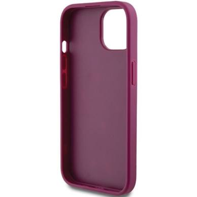 Dėklas Guess Glitter Script Big 4G   iPhone 15 - Violetinis 6