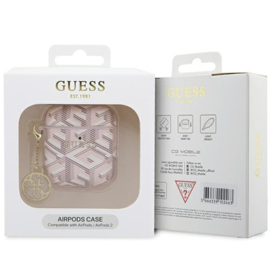 Originalus dėklas Guess GUA2PGCE4CP case skirta AirPods 1/2 - rožinis GCube Charm 2