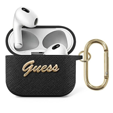 Dėklas Guess GUA3SASMK AirPods 3 Juodas