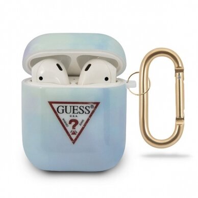 Dėklas Guess Originalus AirPods cover mėlynas