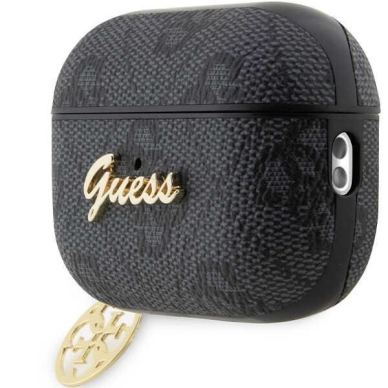 Dėklas ausinėms Guess 4G Charm Collection GUAP2G4GSMK AirPods Pro 2 Juodas 2