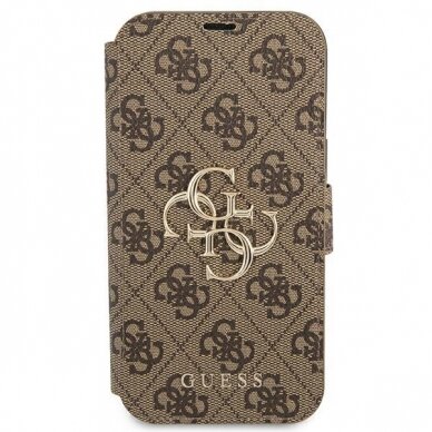 Dėklas Guess 4G Big Metal Logo GUBKP13X4GMGBR iPhone 13 Pro Max Rudas 1