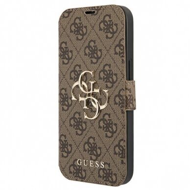 Dėklas Guess 4G Big Metal Logo GUBKP13X4GMGBR iPhone 13 Pro Max Rudas