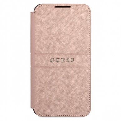 Atverčiamas dėklas Guess GUBKS22MPSASBPI Samsung galaxy S22 Plus S906 Rožinis 1