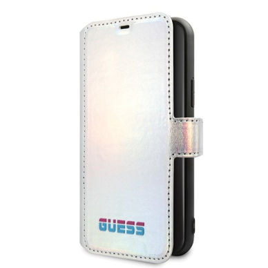 Originalus Guess Dėklas Guflbkn58Bld Iphone 11 Pro Sidabrinis Book Iridescent