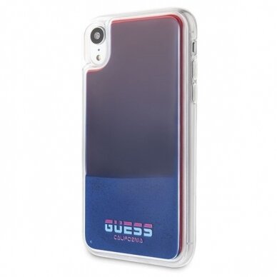 Guess GUHCI61GLCRE iPhone Xr czerwony /red hard case California Glow in the dark 1