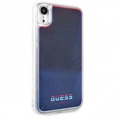 Guess GUHCI61GLCRE iPhone Xr czerwony /red hard case California Glow in the dark 4