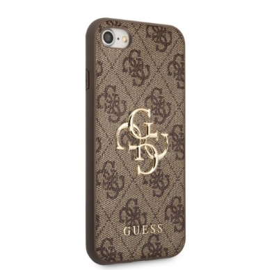 Dėklas Guess 4G Big Metal Logo GUHCI84GMGBR iPhone 7/8/SE 2020/2022 Rudas 3