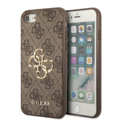 Dėklas Guess 4G Big Metal Logo GUHCI84GMGBR iPhone 7/8/SE 2020/2022 Rudas