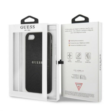 Dėklas Guess Saffiano Strap GUHCI8PSASBBK iPhone 7/8 / SE 2020 / SE 2022 Juodas 7