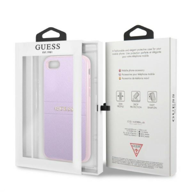 Dėklas Guess Metal Logo GUHCI8PSASBPU iPhone 7/8 / SE 2020 / SE 2022 Purpurinis 7