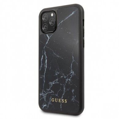 Guess GUHCN58HYMABK iPhone 11 Pro czarny /black Marble 1