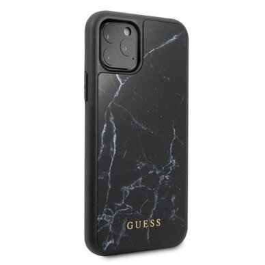 Guess GUHCN58HYMABK iPhone 11 Pro czarny /black Marble 4