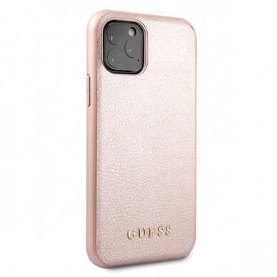 Originalus Guess Dėklas Guhcn58Iglrg Iphone 11 Pro Rose Auksinis Hard Case Iridescent 4