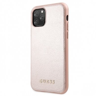 Originalus Guess Dėklas Guhcn58Iglrg Iphone 11 Pro Rose Auksinis Hard Case Iridescent 1