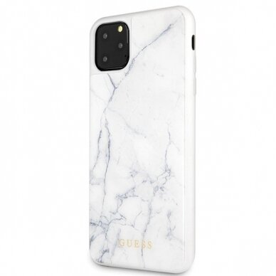 Originalus Guess Dėklas Guhcn65Hymawh Iphone 11 Pro Max Baltas Marble 1