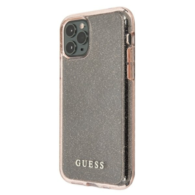 Originalus Guess Dėklas Guhcn65Pcglpi Iphone 11 Pro Max Rožinis Hard Case Glitter 1