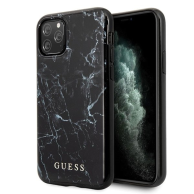 Originalus Guess Dėklas Guhcn65Pcumabk Iphone 11 Pro Max Juodas Marble