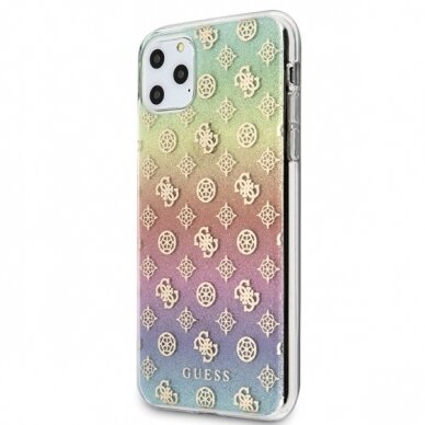 Originalus Guess Dėklas Guhcn65Peoml Iphone 11 Pro Max Multicolor Nugarėlė Iridescent 4G Peony 1