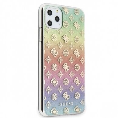 Originalus Guess Dėklas Guhcn65Peoml Iphone 11 Pro Max Multicolor Nugarėlė Iridescent 4G Peony 4