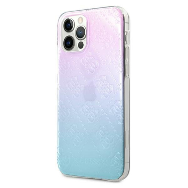 Originalus Guess dėklas Guhcp12L3D4Ggbp Iphone 12 Pro Max mėlynas-rožinis 4G 3D Pattern kolekcija UGLX912 1