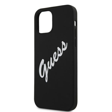 Dėklas Guess GUHCP12LLSVSBW Silicone Vintage iPhone 12 Pro Max 6,7" juodas-baltas 5