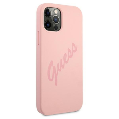 Dėklas Guess GUHCP12LLSVSPI Script Vintage iPhone 12 Pro Max 6,7" Rožinis 3