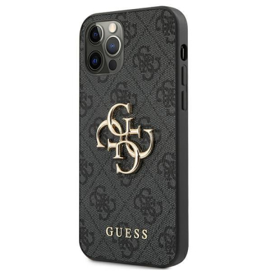 Dėklas Guess GUHCP12M4GMGGR iPhone 12/12 Pro Pilkas 1