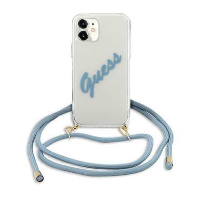 Dėklas Guess GUHCP12SCRTVSBL Script Vintage iPhone 12 mini 5,4" Mėlynas 3