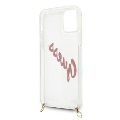 Dėklas Guess GUHCP12SCRTVSPI Script Vintage iPhone 12 mini 5,4" Rožinis 5