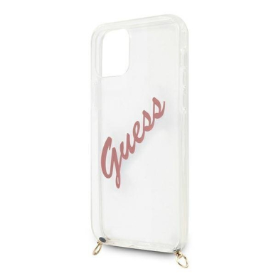 Dėklas Guess GUHCP12SCRTVSPI Script Vintage iPhone 12 mini 5,4" Rožinis 4