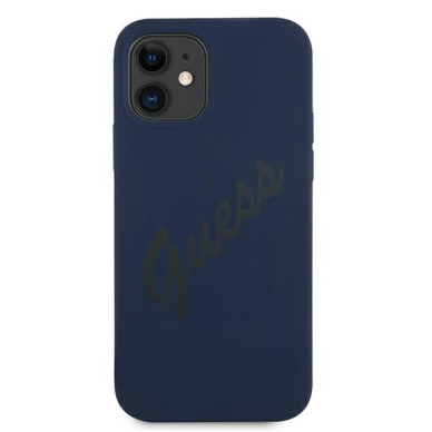 Dėklas Guess GUHCP12SLSVSBL Script Vintage iPhone 12 mini 5,4" Mėlynas 2