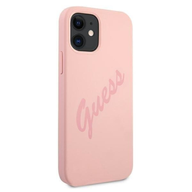 Dėklas Guess GUHCP12SLSVSPI Script Vintage iPhone 12 mini 5,4" Rožinis 4