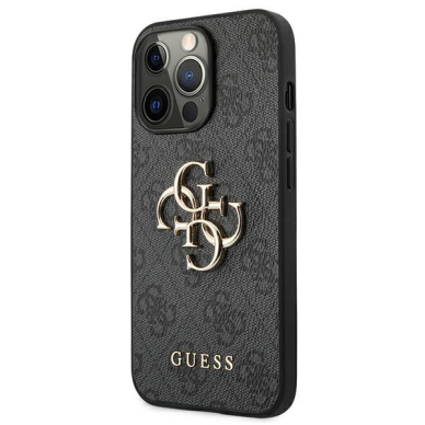 Dėklas Guess GUHCP13L4GMGGR iPhone 13 Pro / 13 6,1" Pilkas 4G Big Metal Logo 1