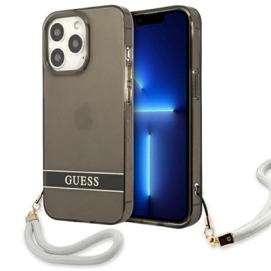 Originalus dėklas Guess GUHCP13LHTSGSK iPhone 13 Pro juodas 2