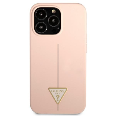 Dėklas Guess Silicone Triangle GUHCP13LSLTGP iPhone 13 Pro Rožinis 2