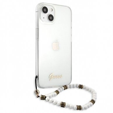 Dėklas Guess GUHCP13MKPSWH iPhone 13 6.1 White Pearl 3