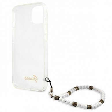 Dėklas Guess GUHCP13MKPSWH iPhone 13 6.1 White Pearl 6