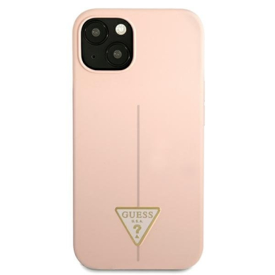 Dėklas Guess Silicone Triangle GUHCP13MSLTGP iPhone 13 Rožinis 2