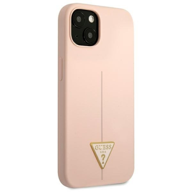 Dėklas Guess Silicone Triangle GUHCP13MSLTGP iPhone 13 Rožinis 3