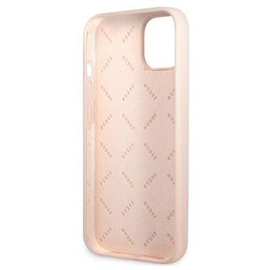 Dėklas Guess Silicone Triangle GUHCP13MSLTGP iPhone 13 Rožinis 6