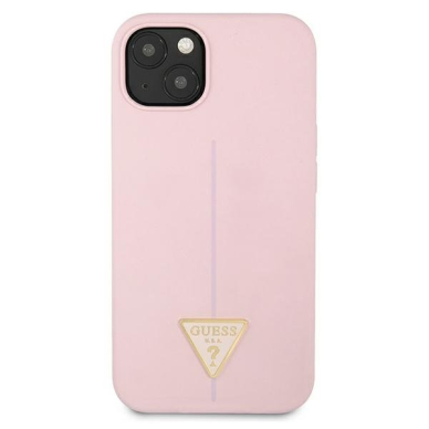 Dėklas Guess Silicone Triangle GUHCP13MSLTGU iPhone 13 Purpurinis 2