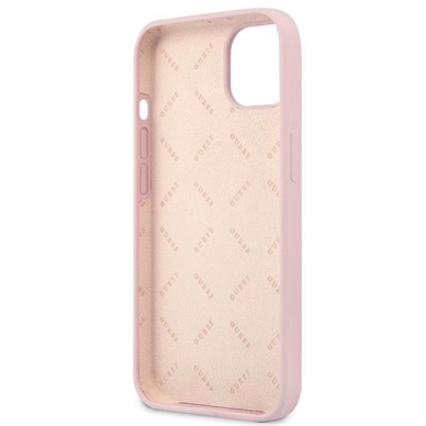 Dėklas Guess Silicone Triangle GUHCP13MSLTGU iPhone 13 Purpurinis 6