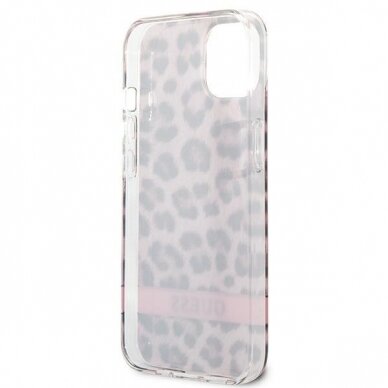 Dėklas Guess Leopard GUHCP13SHSLEOP iPhone 13 mini Rožinis 6