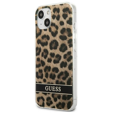 Dėklas Guess GUHCP13SHSLEOW iPhone 13 mini Leopard Rudas 1