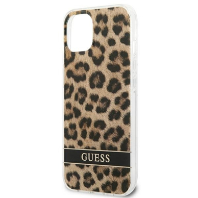 Dėklas Guess GUHCP13SHSLEOW iPhone 13 mini Leopard Rudas 5